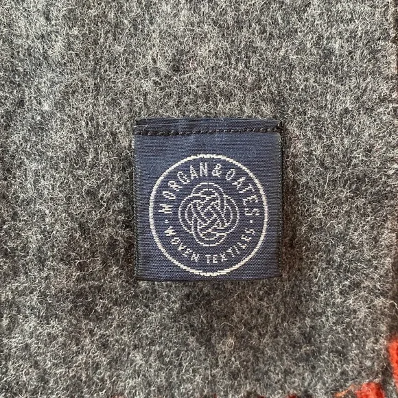 VTG 90’s Pure New Wool Charcoal Grey Winter Scarf Fringe - Picture 5 of 5